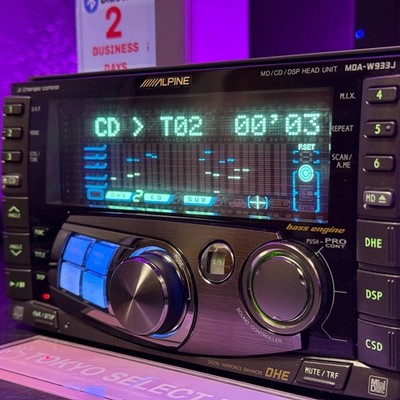 ALPINE MDA-W933J 2DIN Car Audio CD MD Bluetooth Player JDM DSP
