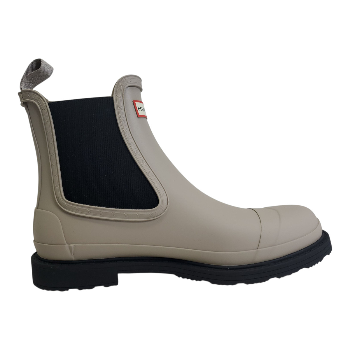 Men's Hunter Commando Chelsea Boot, Skimming Stone/Hunter Black View 2