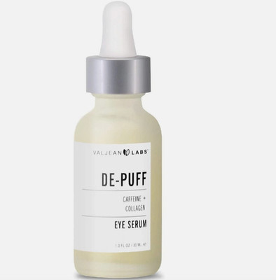 DE-PUFF Eye Serum - with Caffeine + Collagen 1 fl oz - Valjean Labs NEW - Depuff
