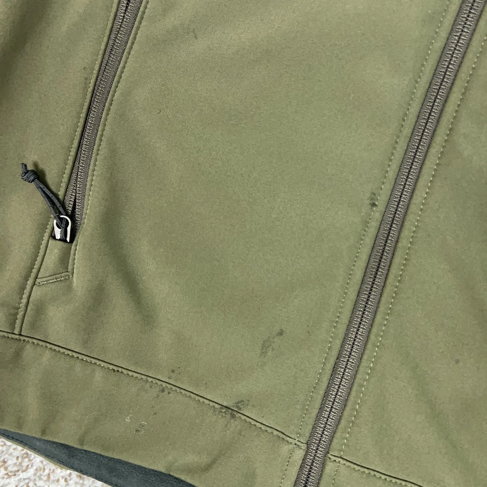 The North Face Jacket Mens Medium Green Apex Softshell Zip Pockets Outdoors - Image 3 of 4