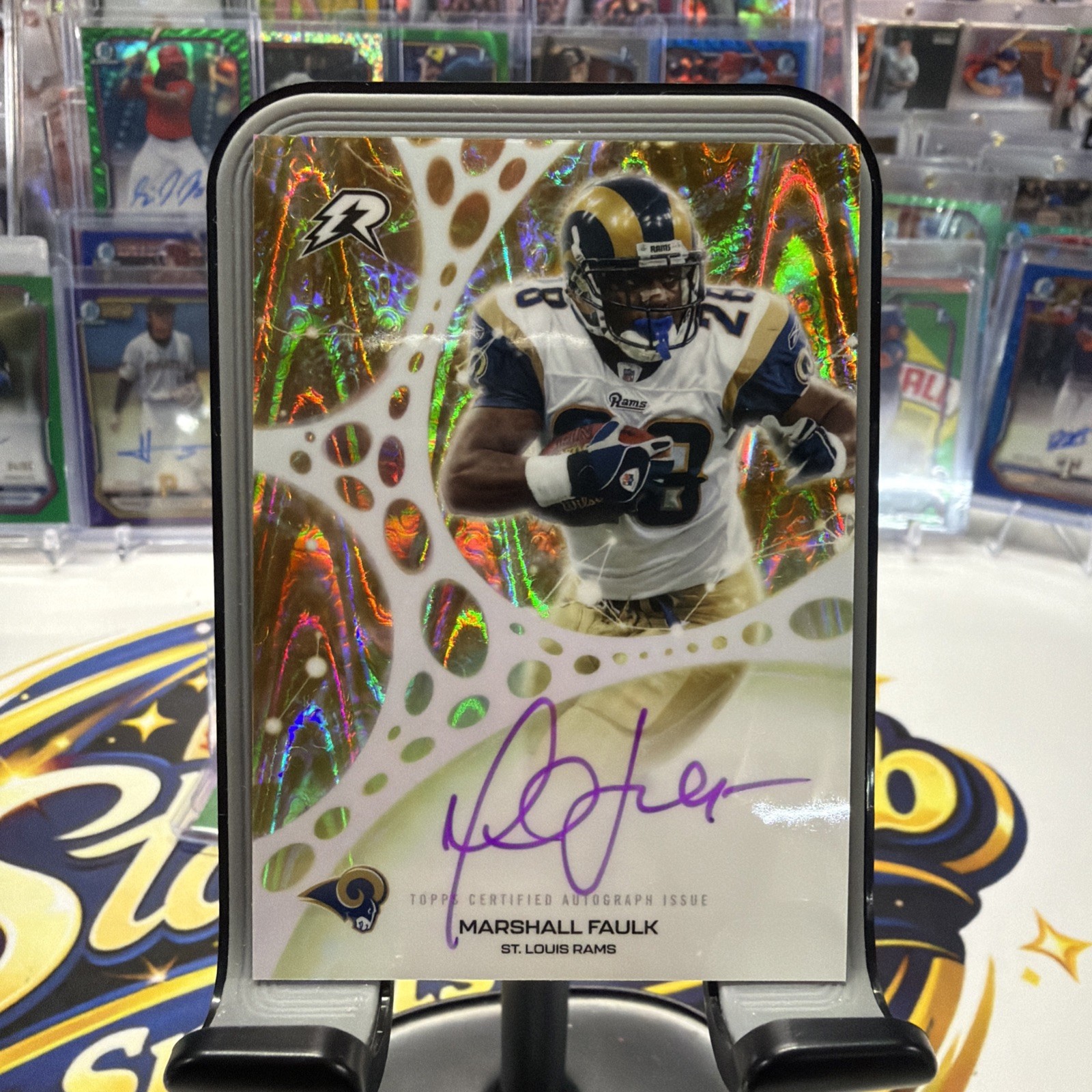 2025 Topps Resurgence Football Marshall Faulk Molecular Marks Auto MM-MF /50