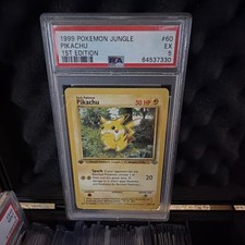 Pokémon Pikachu Jungle 60/64 1st Edition PSA 5 Regular Basic 50 HP Card
