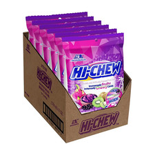 Hi-Chew Assorted Fruit Chews Candy 6 Count Box 3.17 oz Bags