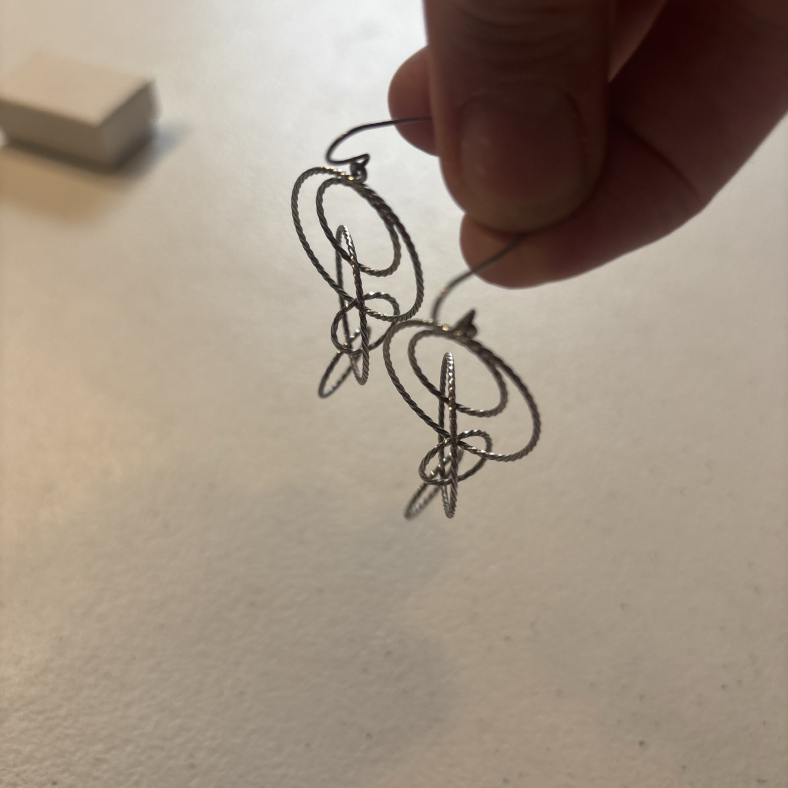 925 Silver Bubble Circle Dangle Earrings Women Vi… - image 5