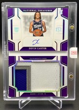 2024-25 National Treasures Devin Carter /22 Rookie Jumbo Jersey Auto Booklet RC