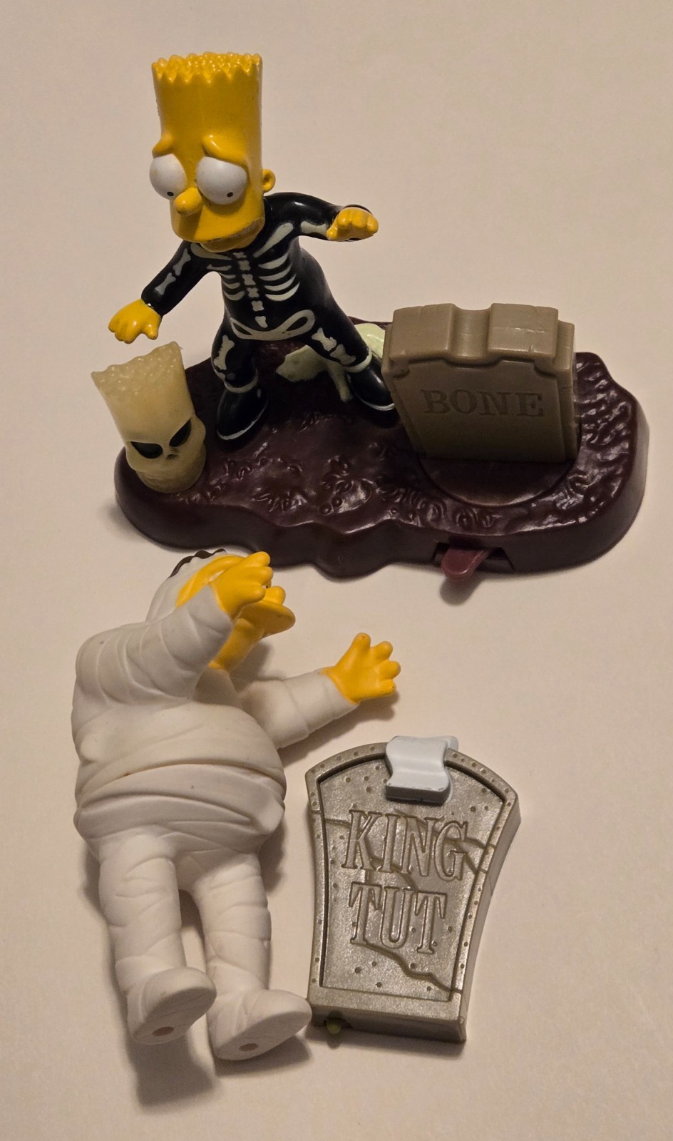 Simpsons Halloween Burger King Toys Bart and Barney