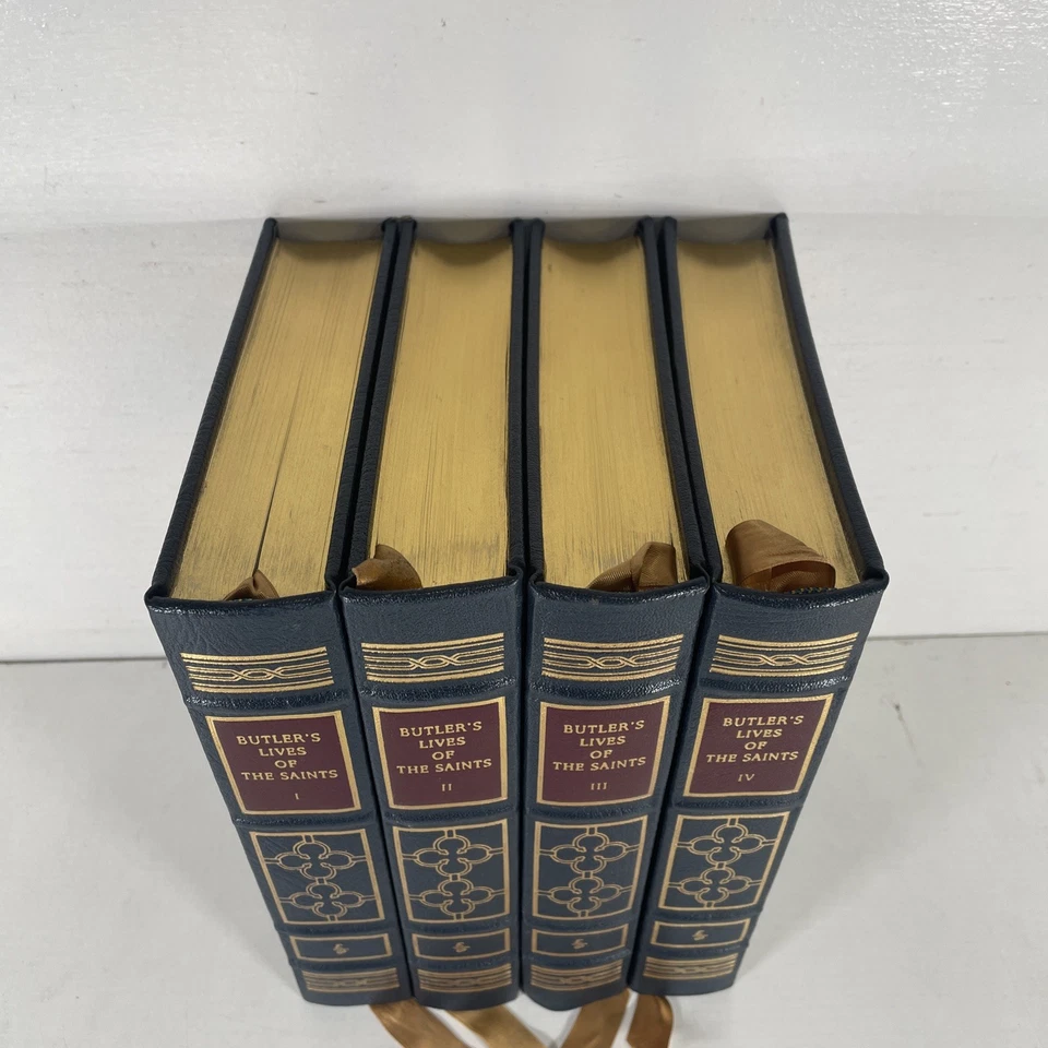 BUTLER'S LIVES OF THE SAINTS 4 VOLUME SET Easton Press -Herbert J. Thurston S. J Foto 2 de 4
