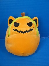 Unbranded Squishy Pumpkin Black Kitty Cat Plush 8" Stuffed Animal