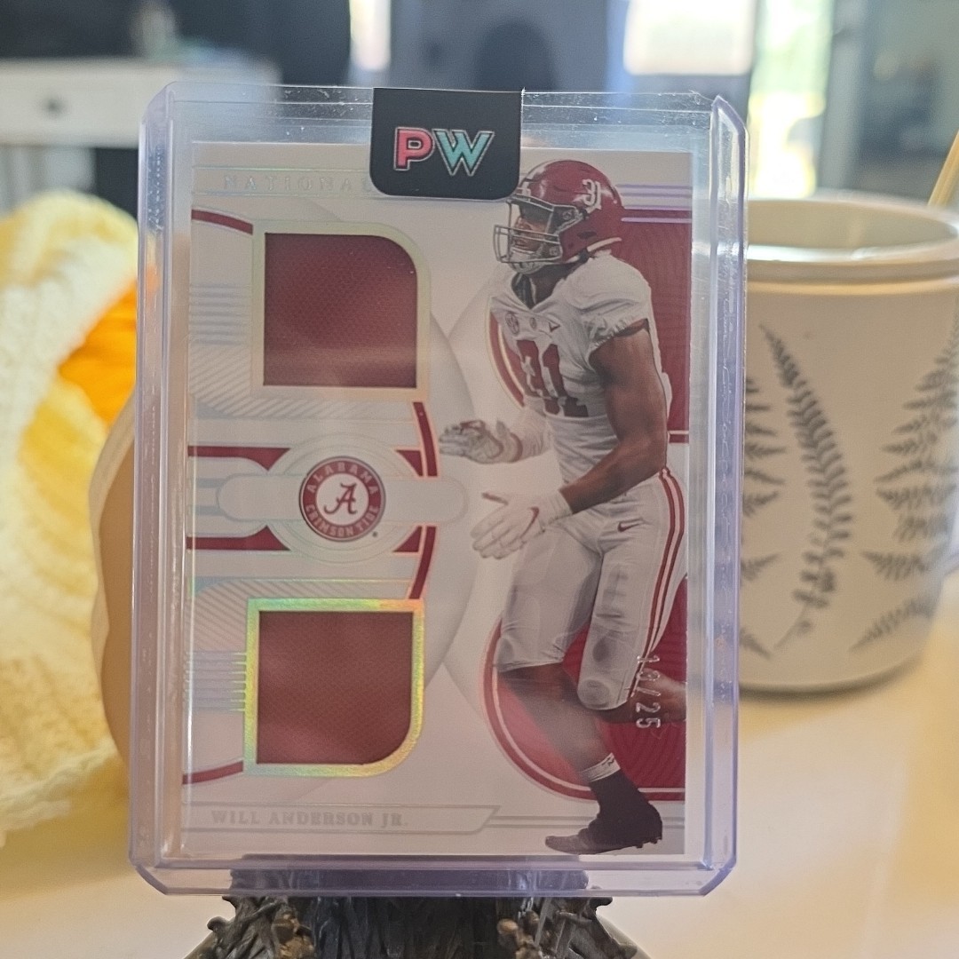 Will Anderson Panini National Treasures Collegiate Combo Materials #CMWAJ Base