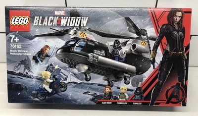 Neu unbenutzt Lego Marvel Superhelden Black Widow Hubschrauber Verfolgungsjagd 76162