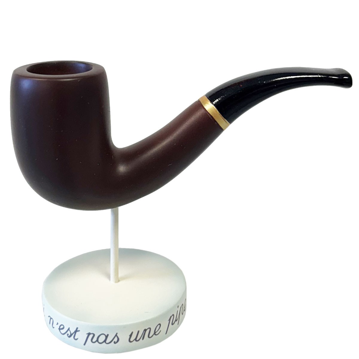 Statuette Magritte Ceci n'est pas une pipe pour décoration de bureau moderne