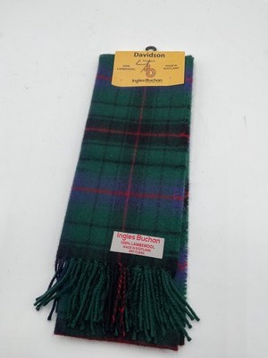 Ingles Buchan Tartan Irvine Ancient 100% Wool Scottish Quiet Luxury Scarf New