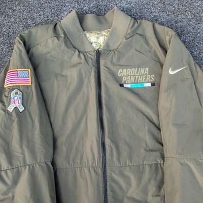 Carolina Panthers Jacket Mens XXL Salute to Service Reversible Nike On Field