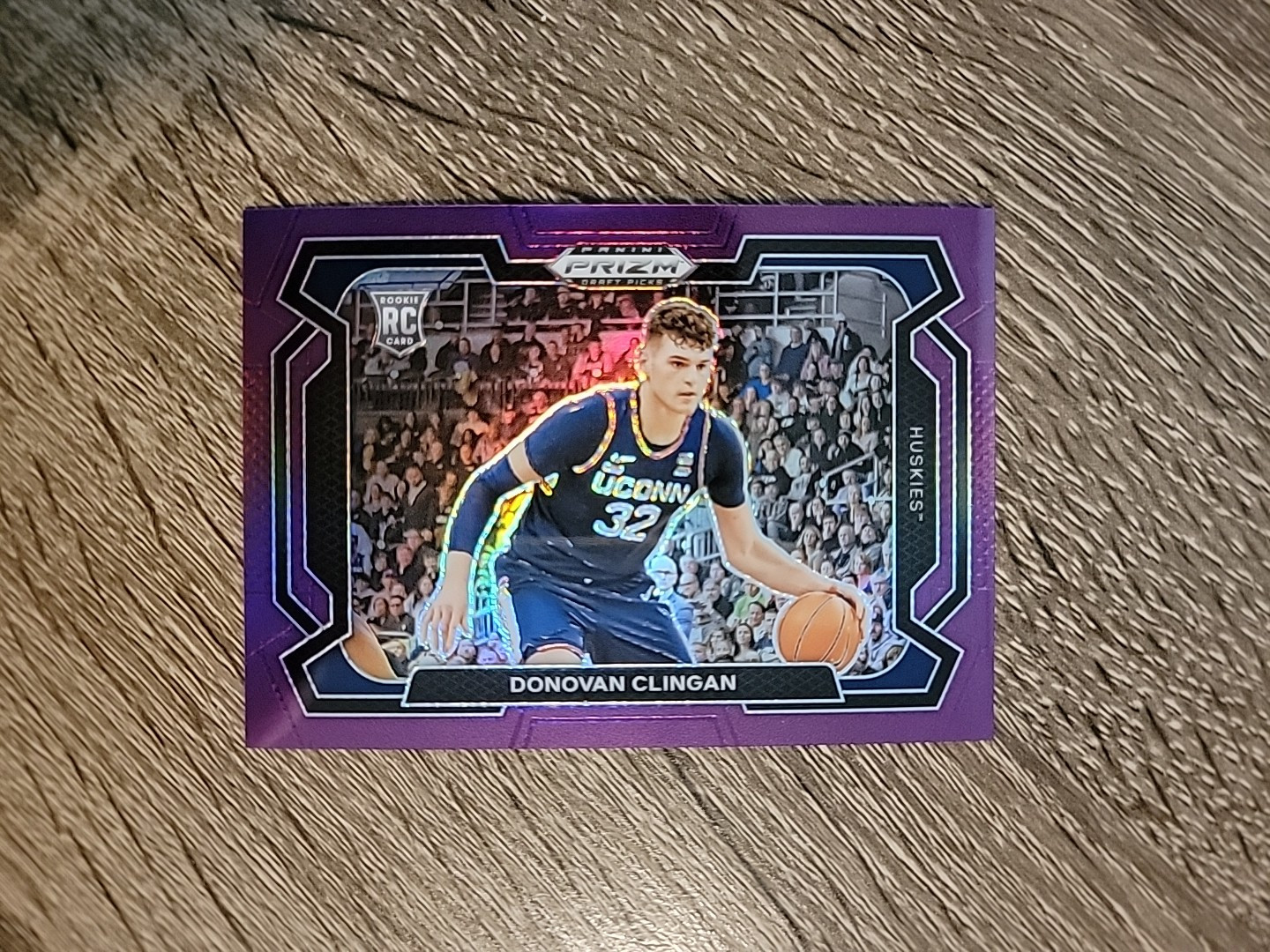 2024 Panini Prizm Draft Donovan Clingan Purple Prizm 69/75 Variation RC #95