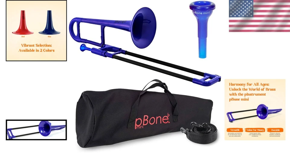 Compact Plastic Trombone for Students - Image 2 of 4