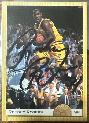 Rodney Rogers Wake Forest Basketball Classic Autograph Rookie Card 1993 rare NBA