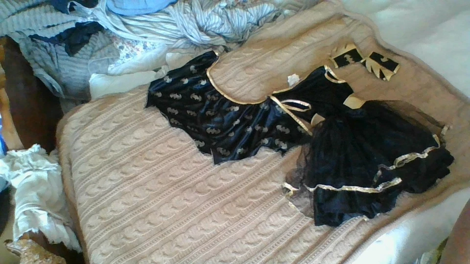 Vestido Tutú Batgirl con Capa y Brazaletes Talla S Rubíes Disfraz Halloween 4-6 Años Foto 2 de 4