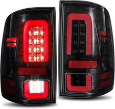 Black Full LED Tail Lights Brake Rear Lamps Clear Lens Blackout Style Upgrad....