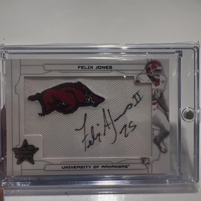 2008 Leaf Rookies & Stars - Rookie Felix Jones College Patch Signatures /30 