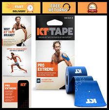 Elastic Kinesiology Sports Tape - 20 Pre-Cut 10" Strips, Water-Resistant, Breath