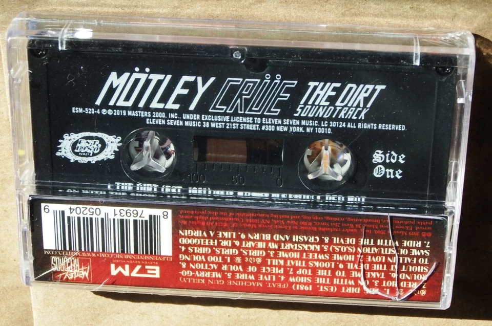 Motley Crue The Dirt Soundtrack Cassette Tape 2019 NEW SEALED netlix movie READ - Image 4 of 4