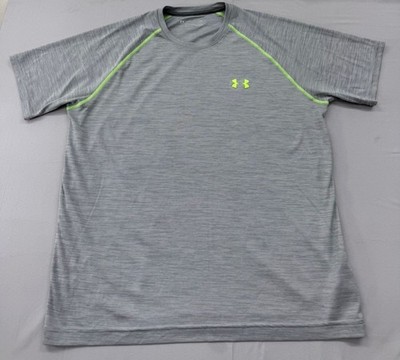 Under Armour Herren HeatGear Grau Kompressions T-Shirt L