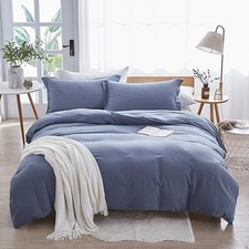 Duvet Cover Microfiber 3 Piece Set - KING - Dreaming Wapiti - HAZE BLUE