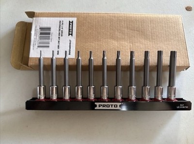 Proto J7440R11SAE 11 Piece 1/4'' Drive Advanced Torx Bit Socket Set - SAE NEW