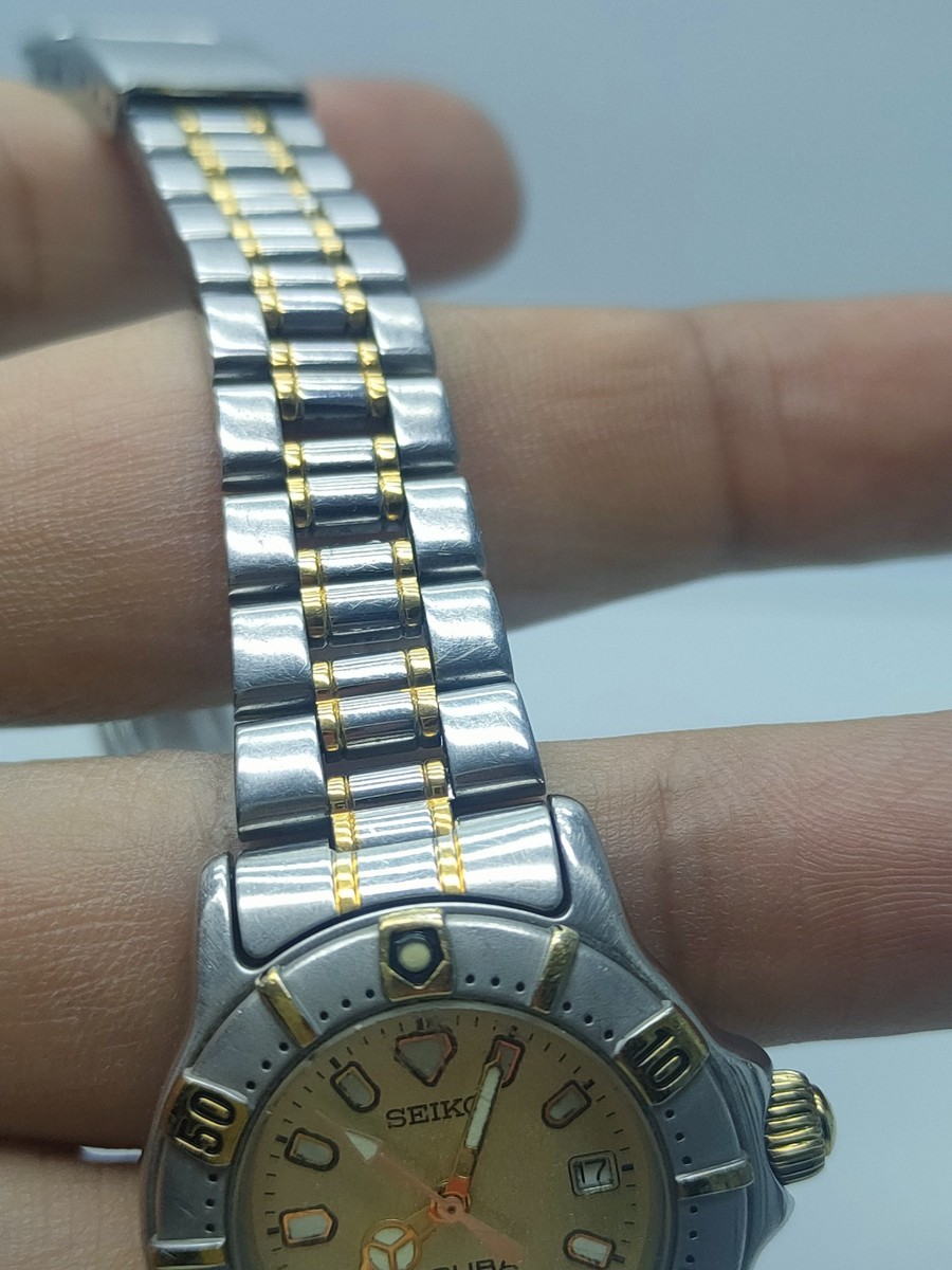 Vintage Seiko 7N85-0040 SCUBA Diver 200M Gold Dial (1990s