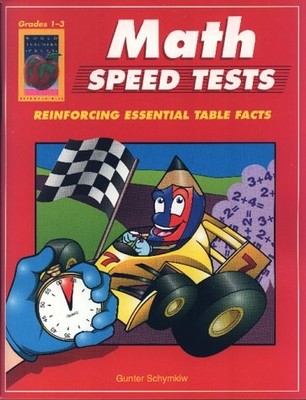 Math Speed Tests, Grades 1-3 - paperback Gunter Schymkiw
