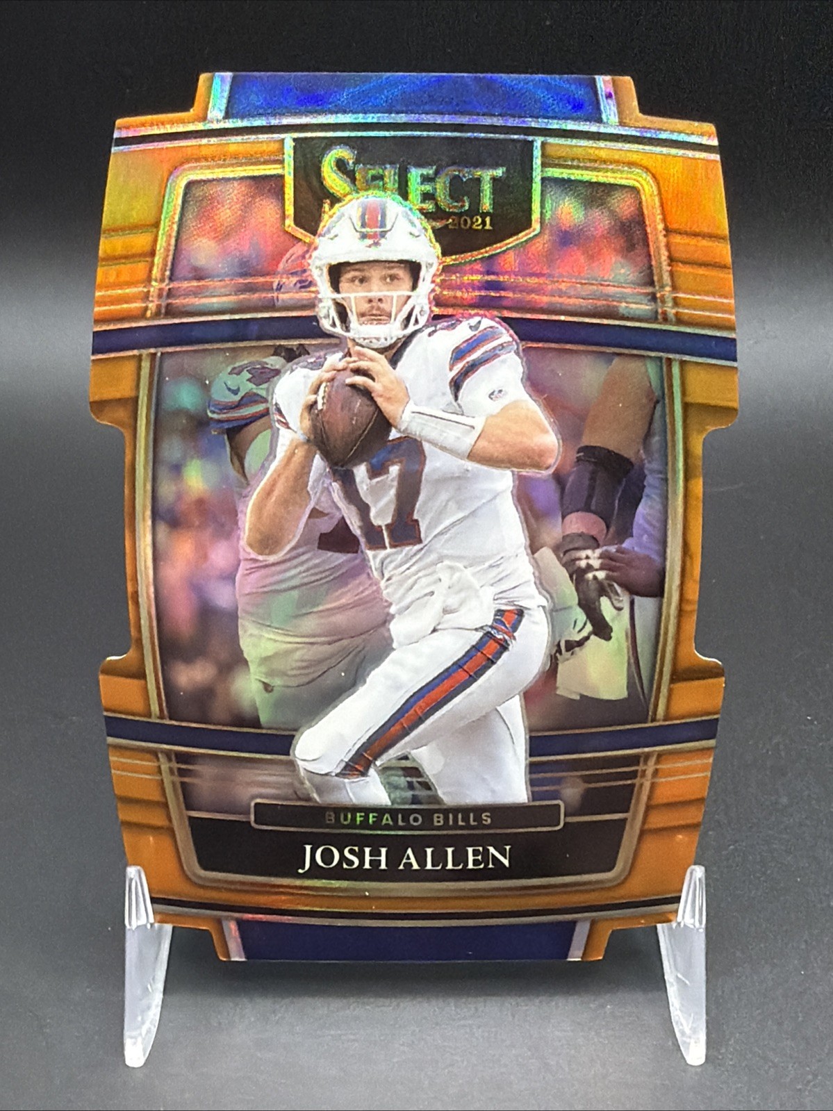 2021 Select Concourse Josh Allen Orange Die Cut Prizm 1/249 #6 Bills First!