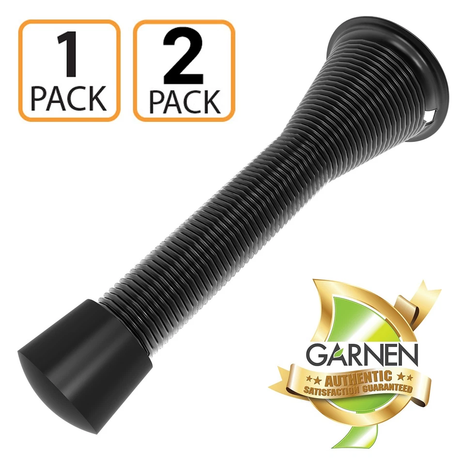 Garnen Spring Door Stopper, Heavy Duty Door Stoppers with Rubber Bumper Tip