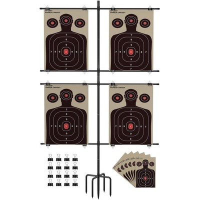 Adjustable Shooting Target Stand with 5-Prong Base, Portable Target Steel Holder