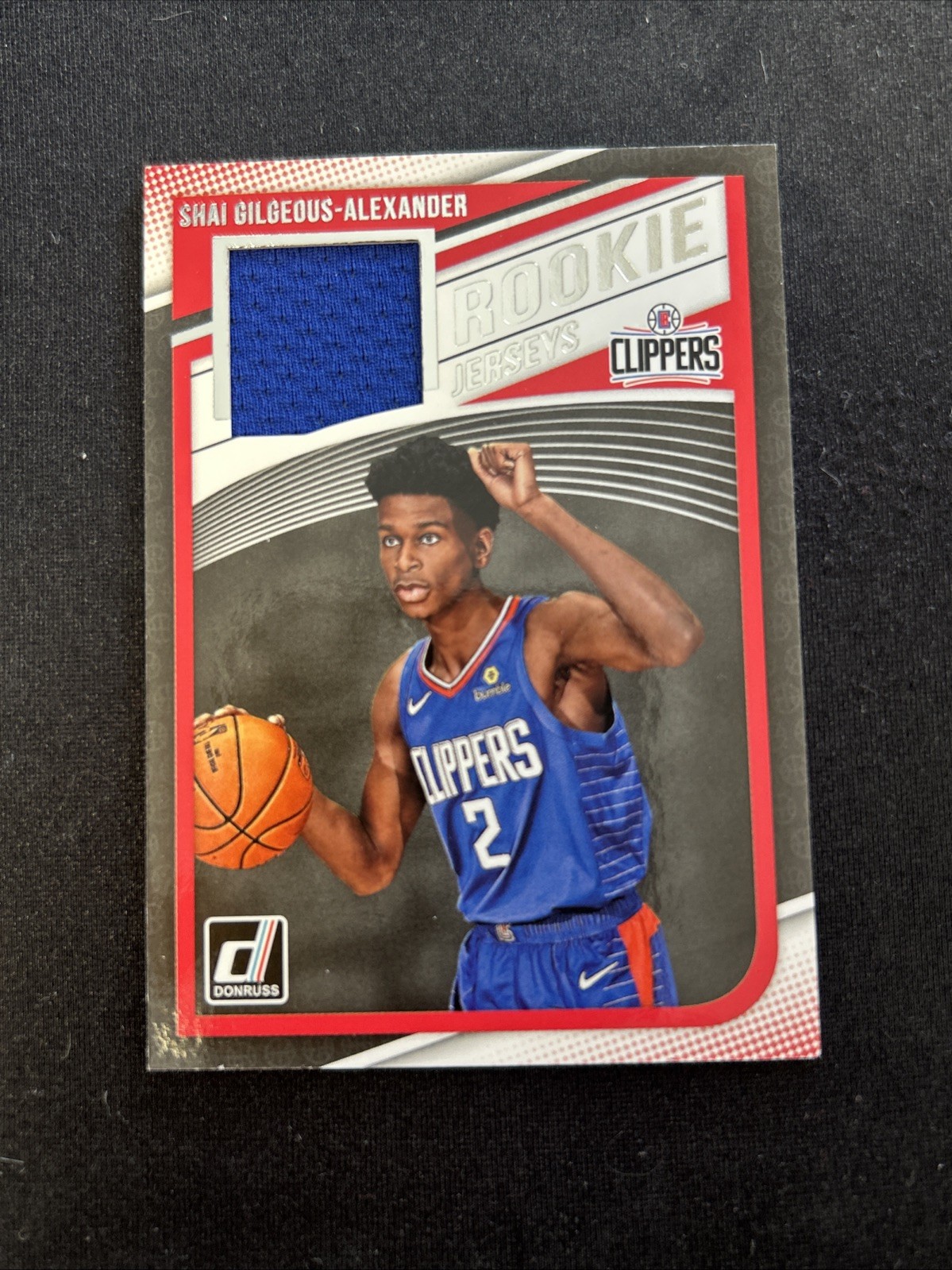 2018-19 Panini NBA Donruss Shai Gilgeous Alexander RC Rookie Jerseys JERSEY CARD
