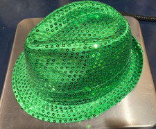 Adult St. Patrick's Day Leprechaun Green Sequin Hat