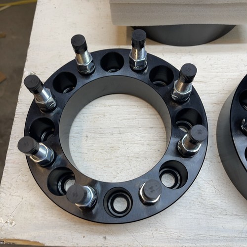 2'' 8x6.5 Wheel Spacers 9/16"x18 126.15mm For Dodge Ram 2500 3500 Ford F-350 - Picture 3 of 6
