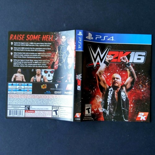 Artwork Only No Game Ps4 Wwe 2k16 Ebay
