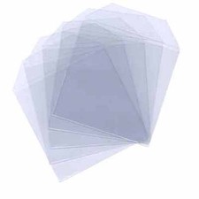 100 Clear CD DVD Blu-ray Covers Sleeves Plastic Bags Wallet Envelopes 80 Micron