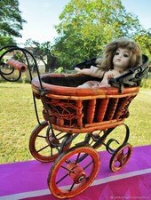 Antique stroller for doll furniture early X. Antique Antique Furniture St