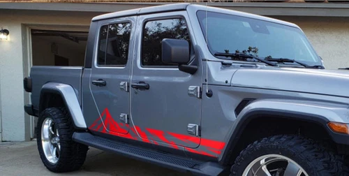 Mountain Stripe Graphics Car Sticker For Jeep Gladiator 2Sides Vinyl Decals - Bild 5 von 8