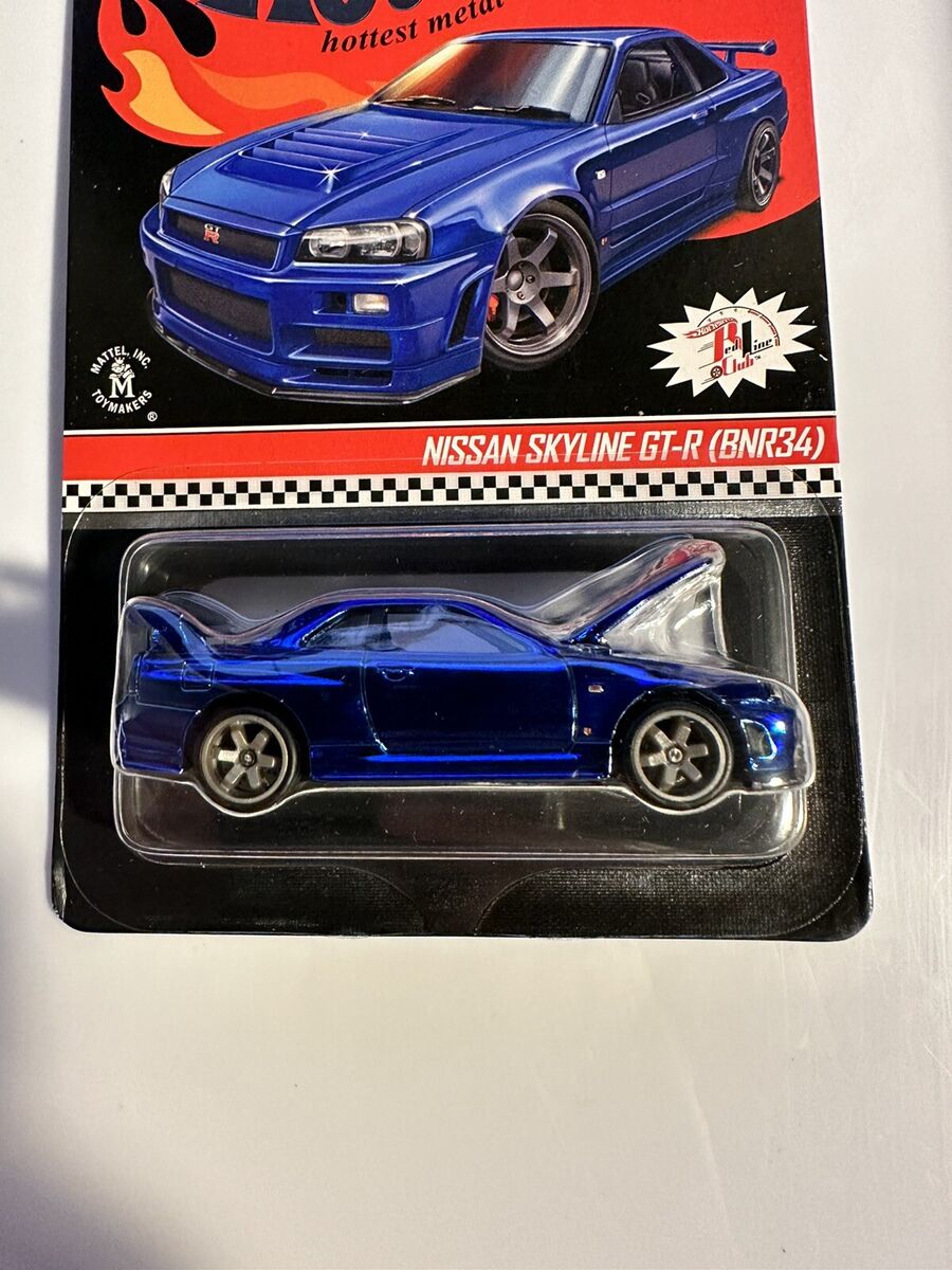 Hot Wheels RLC Nissan Skyline GTR R34 Blue GT-R #5768/12500 Hot Wheels RLC Nissan Skyline GTR R34 Blue GT-R #5768/12500