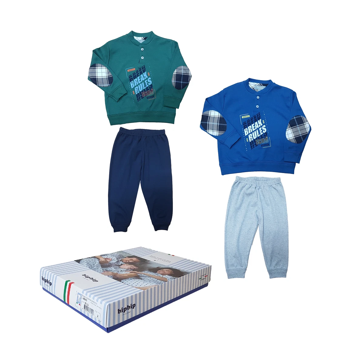 Little Hand Pigiama Bambino 2 Pezzi In Cotone – Dinosauri, Manica Lunga, Taglie 92-122 (1-7 Anni)