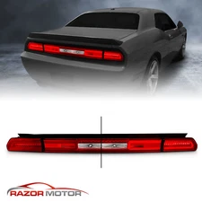 Red LED Bar Taillights Lamp Assembly 3pcs Set for 2008-2014 Dodge Challenger
