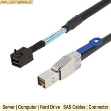 External Mini SAS SFF-8644 with IC to Internal SFF-8643 12Gbps SAS3.0 Cable