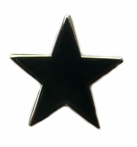 FAHNENMAX® Pin Stern schwarz Anstecker Anstecknadel