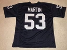 UNSIGNED CUSTOM Sewn Stitched Rod Martin Black Jersey - M, L, XL, 2XL