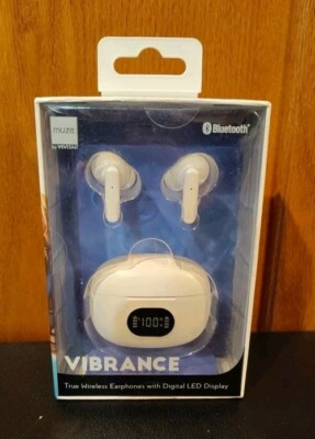 Muze By Vivitar Bluetooth VIBRANCE True Wireless Earphones W