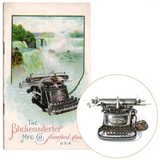 ORIGINAL Blickensderfer Electric Typewriter Ad Booklet Schreibmaschine Vtg