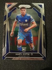 2020 JAMES JUSTIN PANINI PRIZM SOCCER ROOKIE CARD RC #131 LEICESTER CITY