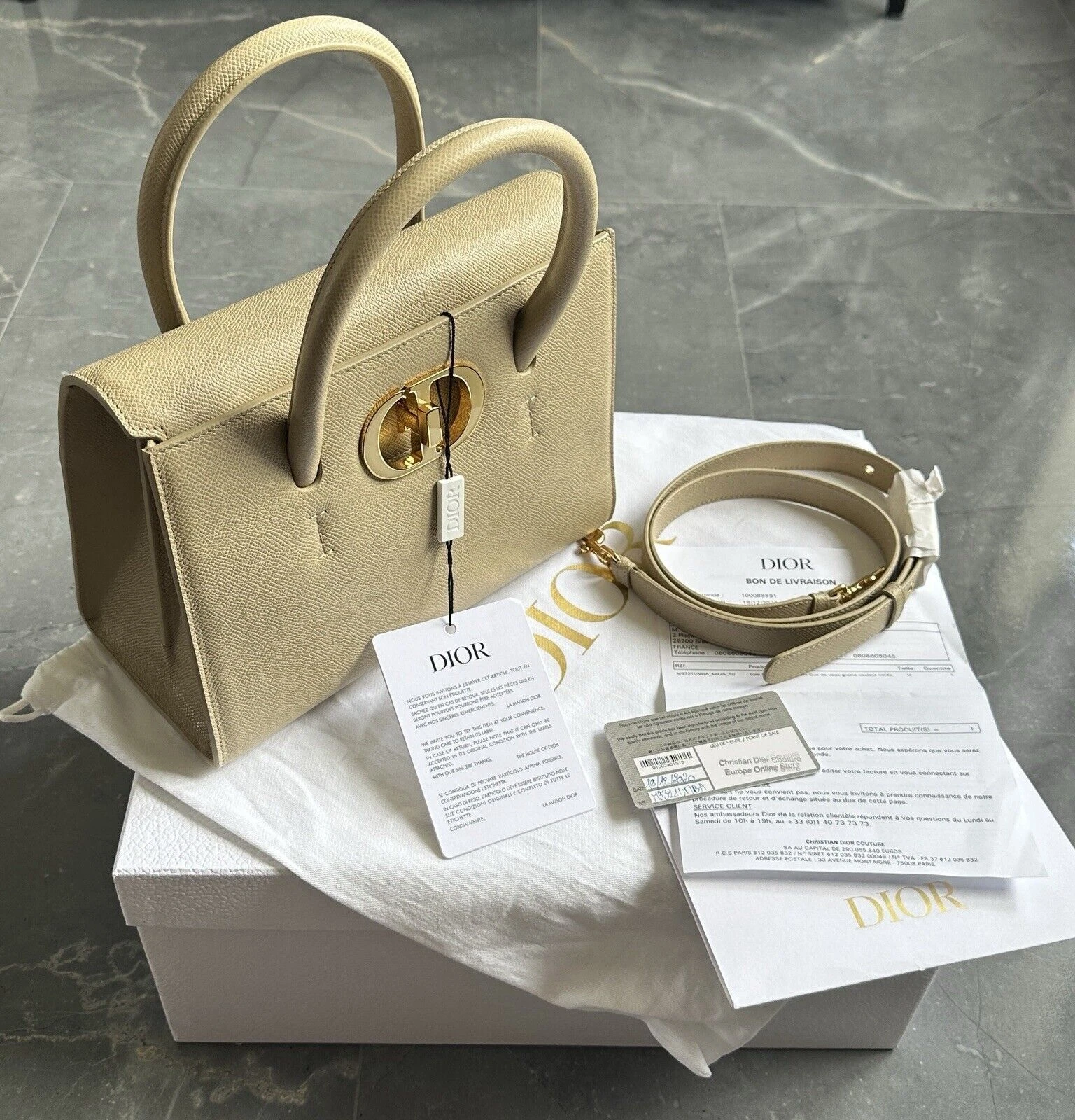 Sac fourre tout femme Dior Medium St Honoré   NEUF 2020   Ensemble complet